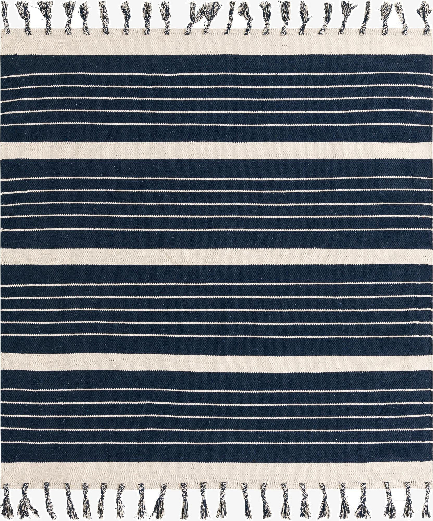  7' 1 x 7' 1  Hand Woven Chindi Cotton Square Rug