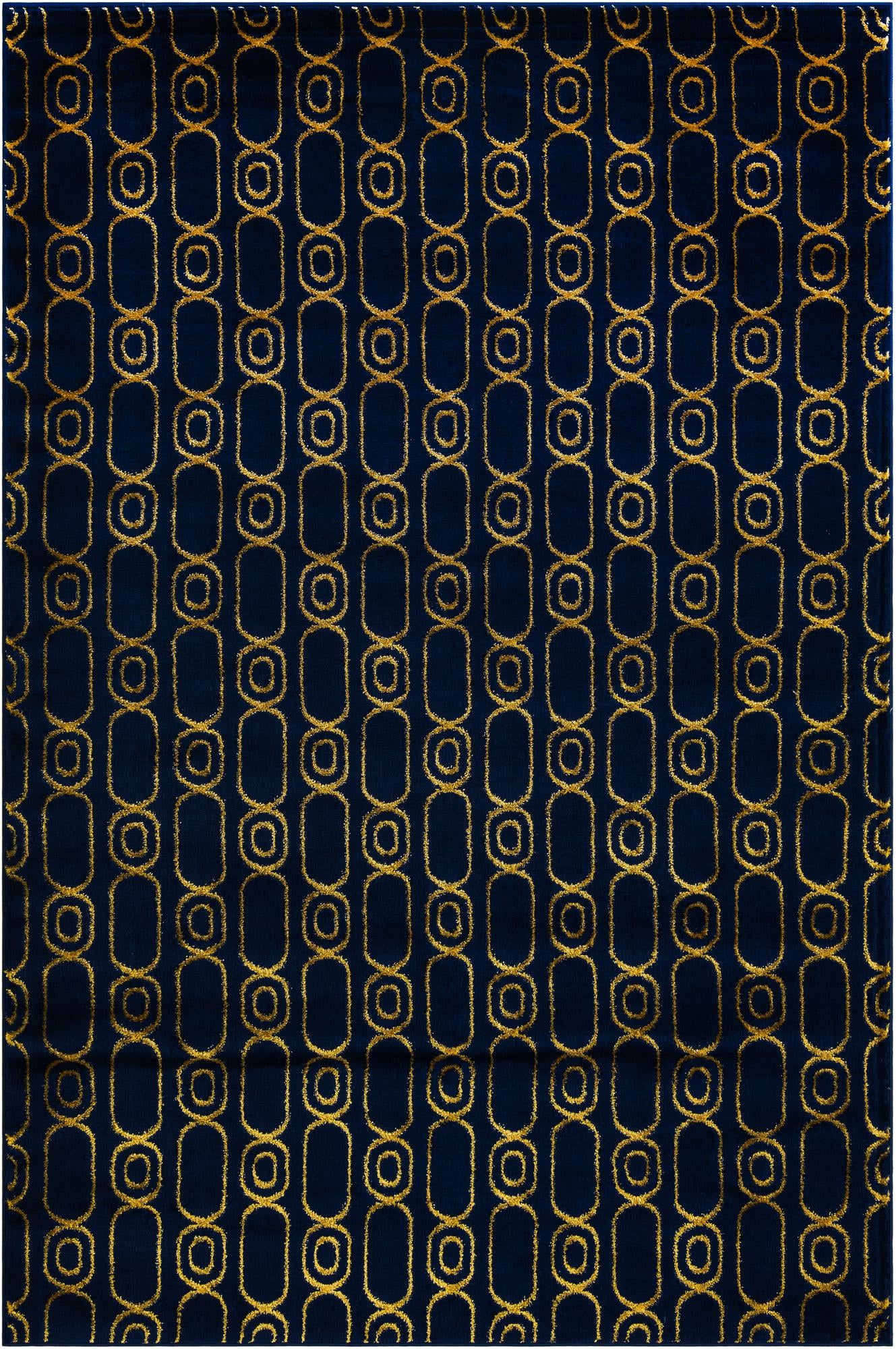 Rug Navy Blue and Gold Swatch link