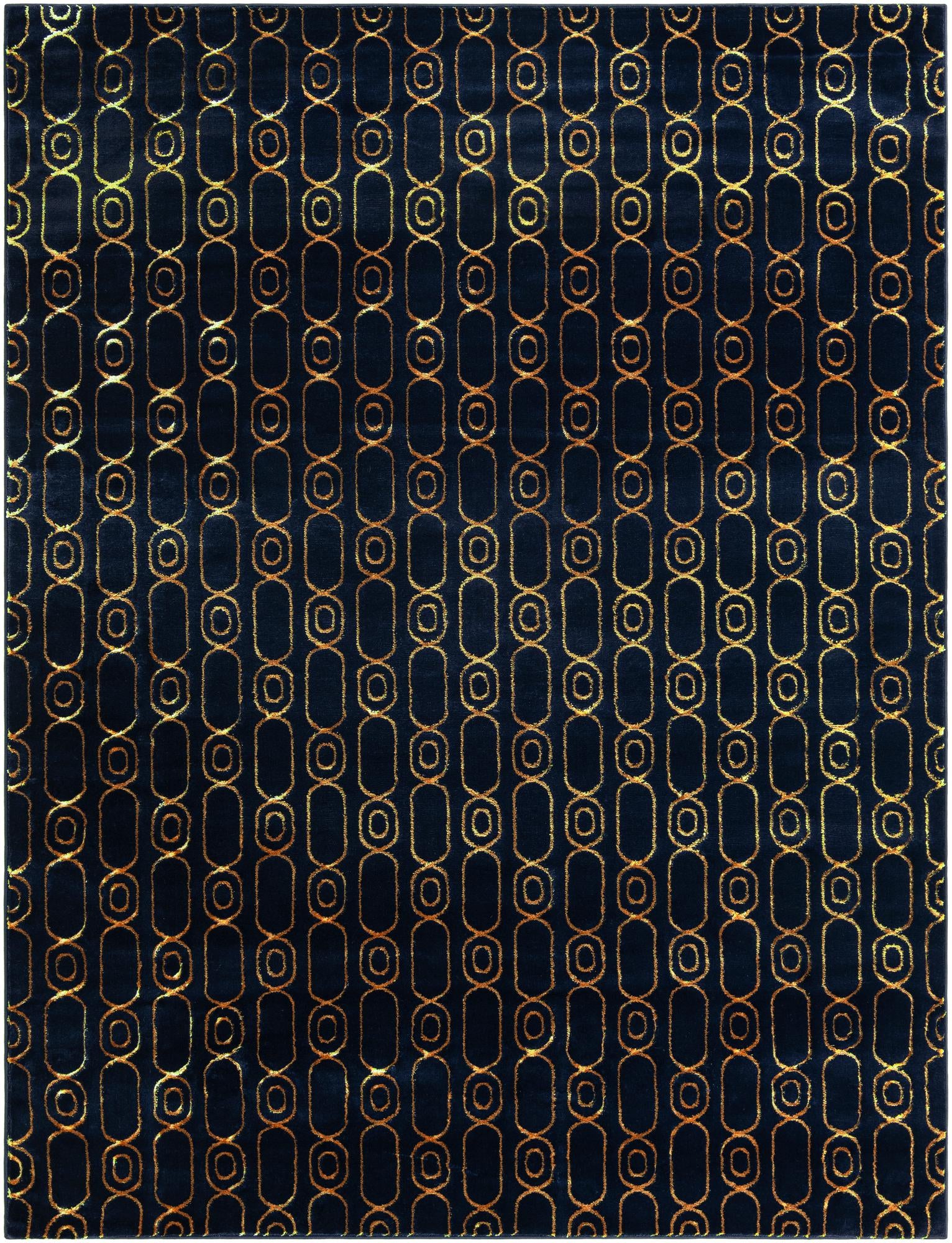 Rug Navy Blue and Gold Swatch link