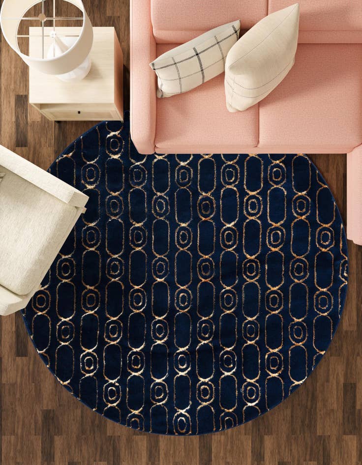 Detail image of  6' x 6' Vogue Geo Round Rug