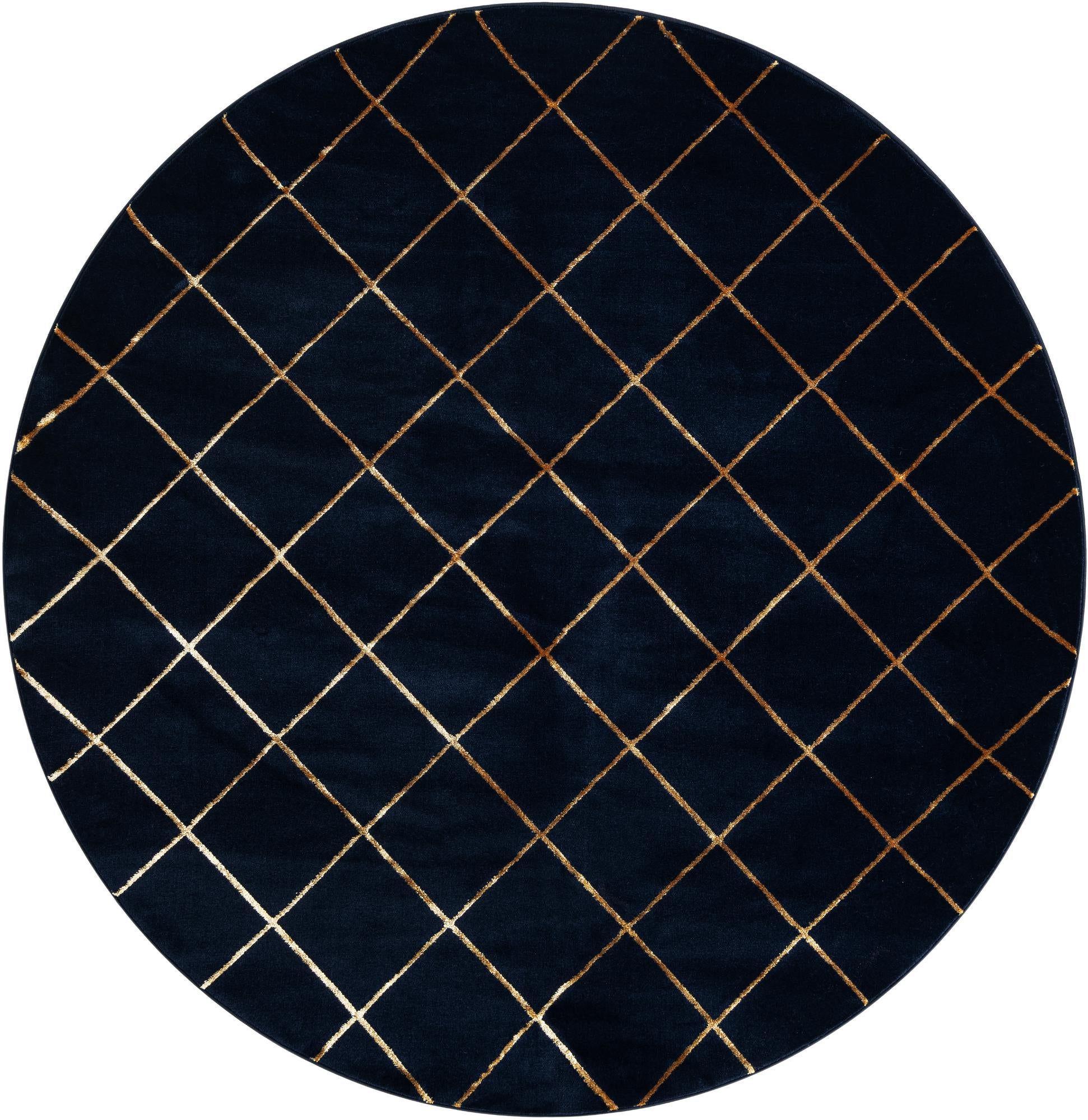 Rug Navy Blue and Gold Swatch link