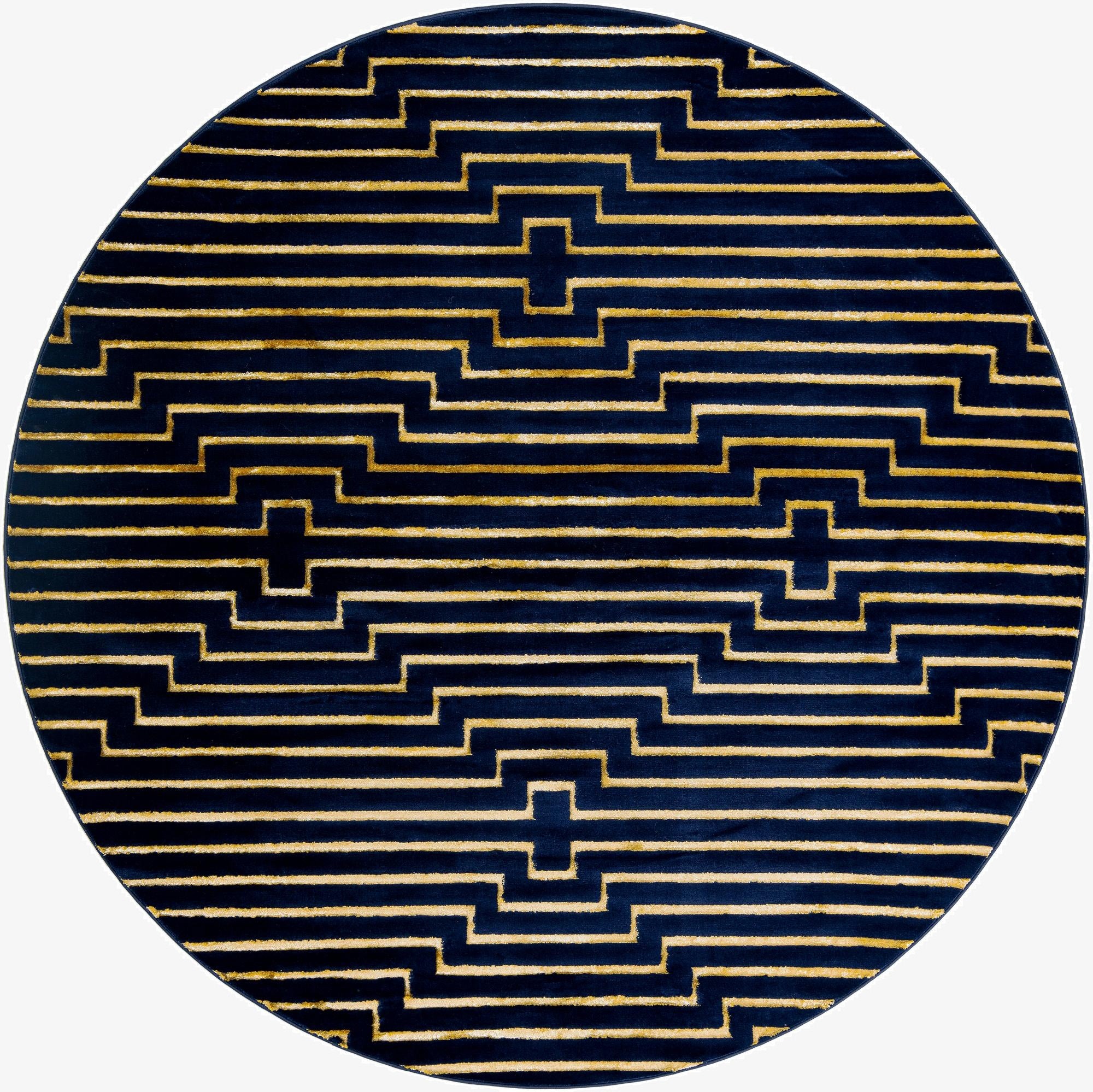  10' x 10' Vogue Geo Round Rug