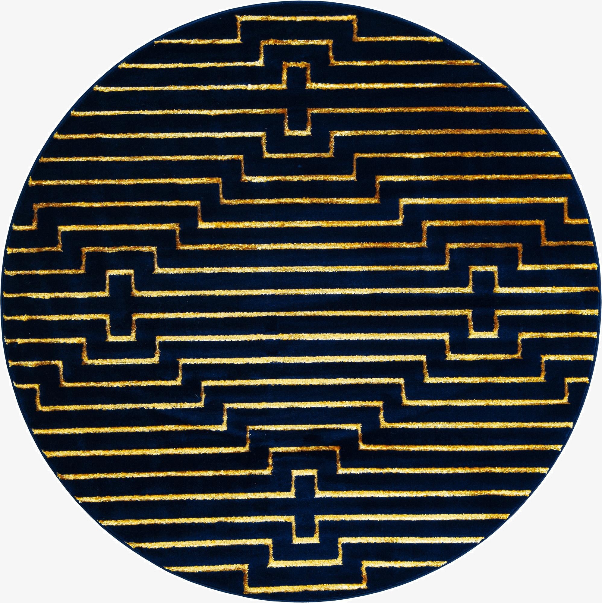  6' x 6' Vogue Geo Round Rug