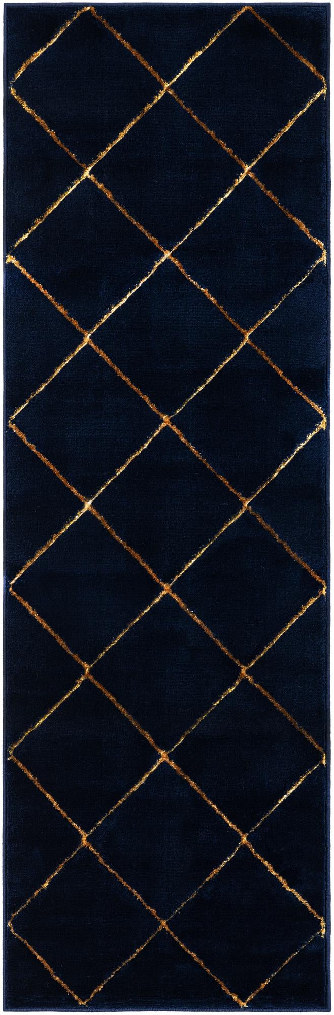 Rug Navy Blue and Gold Swatch link