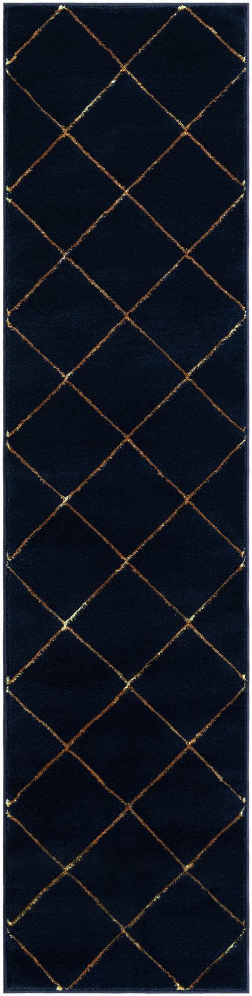 Rug Navy Blue and Gold Swatch link