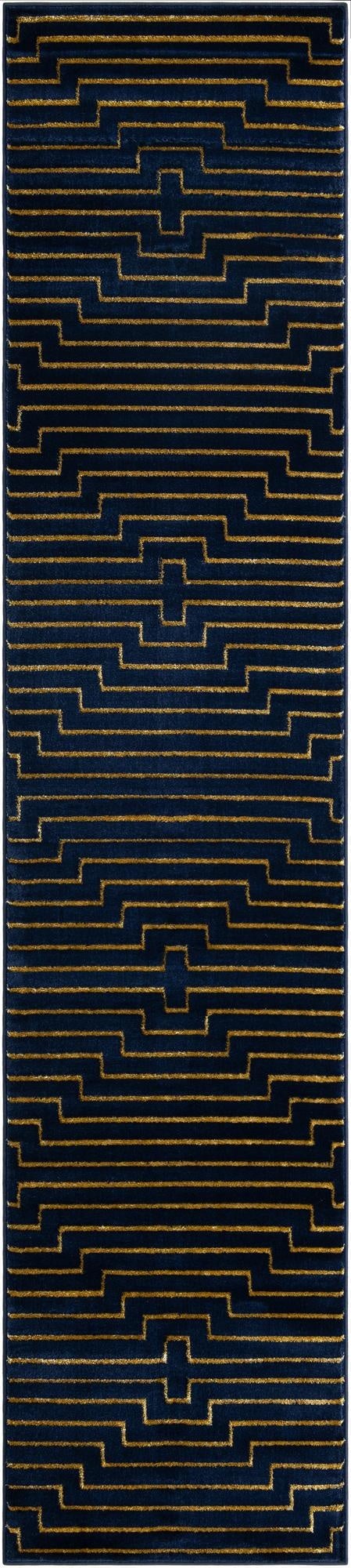  2' 7 x 12' Vogue Geo Runner Rug