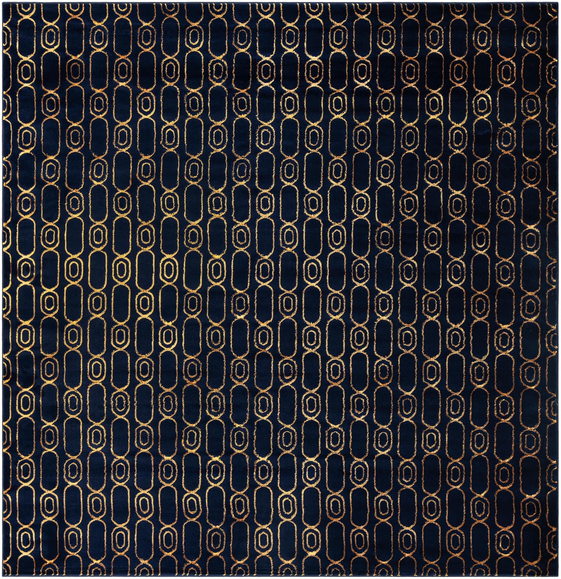 Rug Navy Blue and Gold Swatch link
