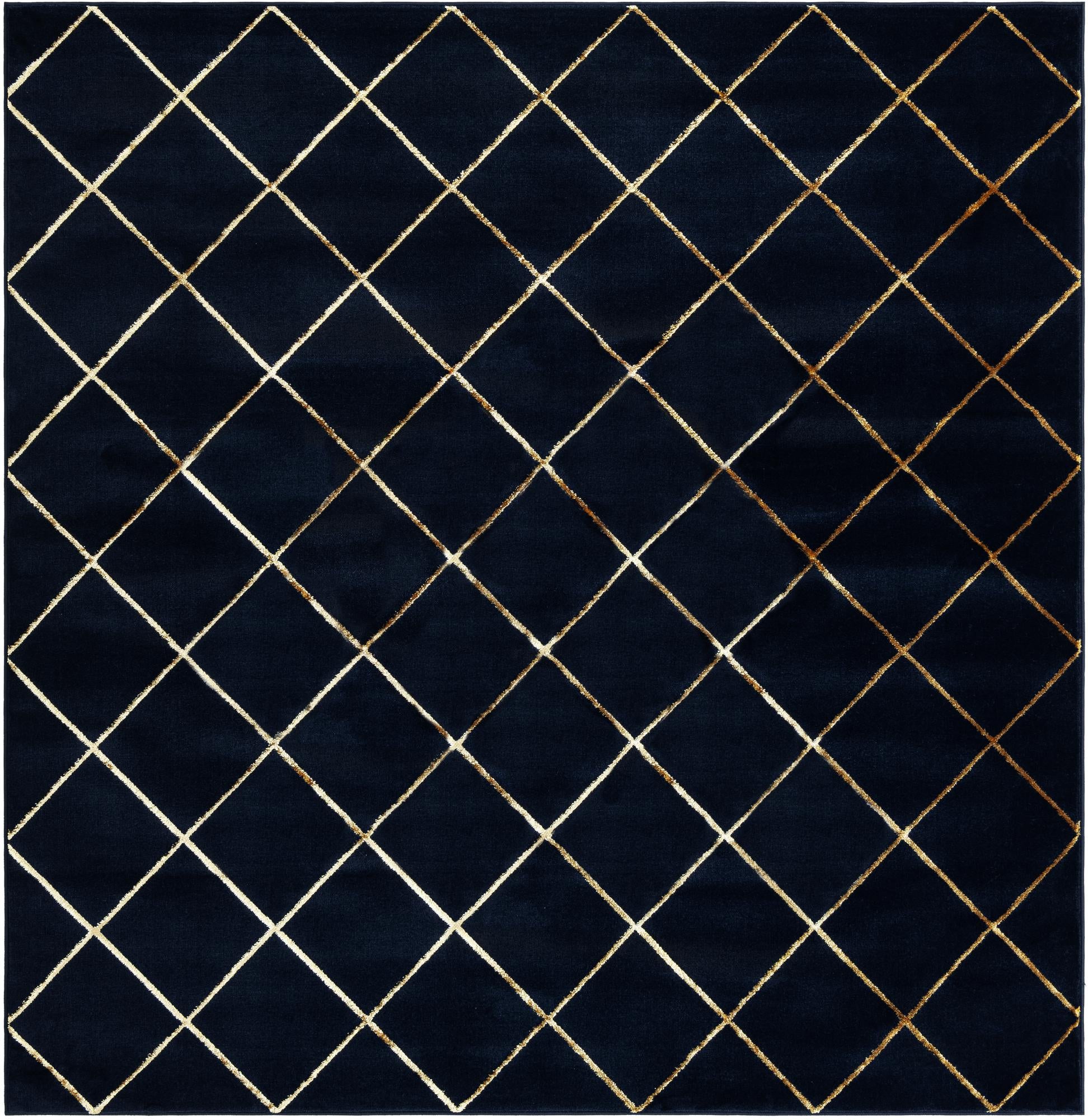 Rug Navy Blue and Gold Swatch link