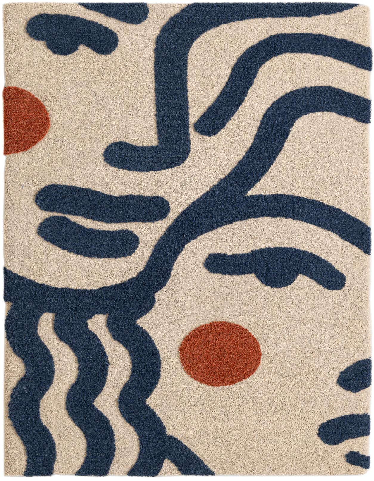 Primary image  5' 1 x 8' Handtufted Wool Rug