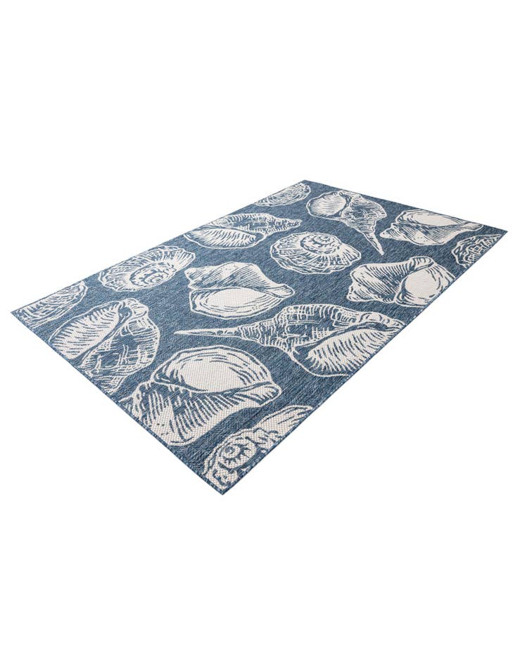 Detail image of  5' 3 x 8'  Washable Coastal Indoor / Outdoor Rug