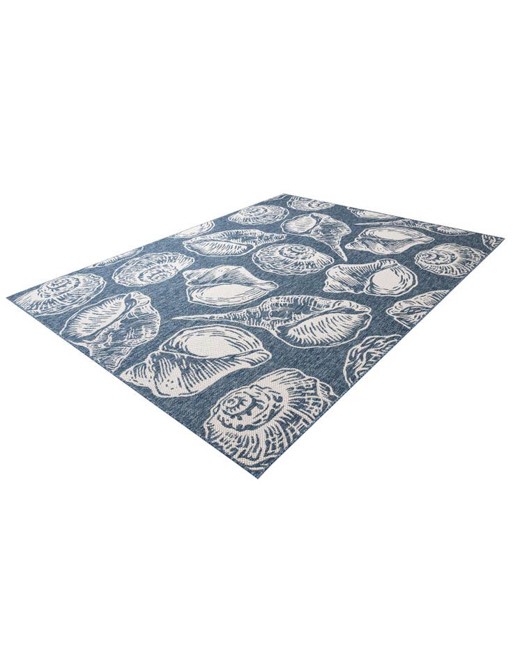 Detail image of  7' 10 x 10'  Washable Coastal Indoor / Outdoor Rug