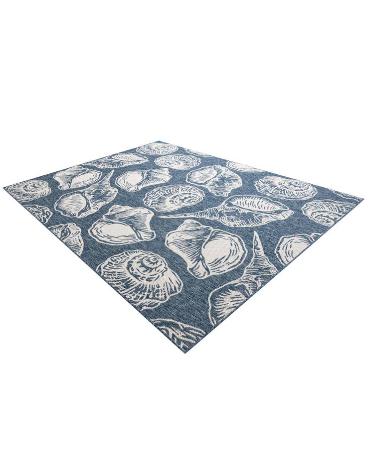 Detail image of  7' 10 x 10'  Washable Coastal Indoor / Outdoor Rug