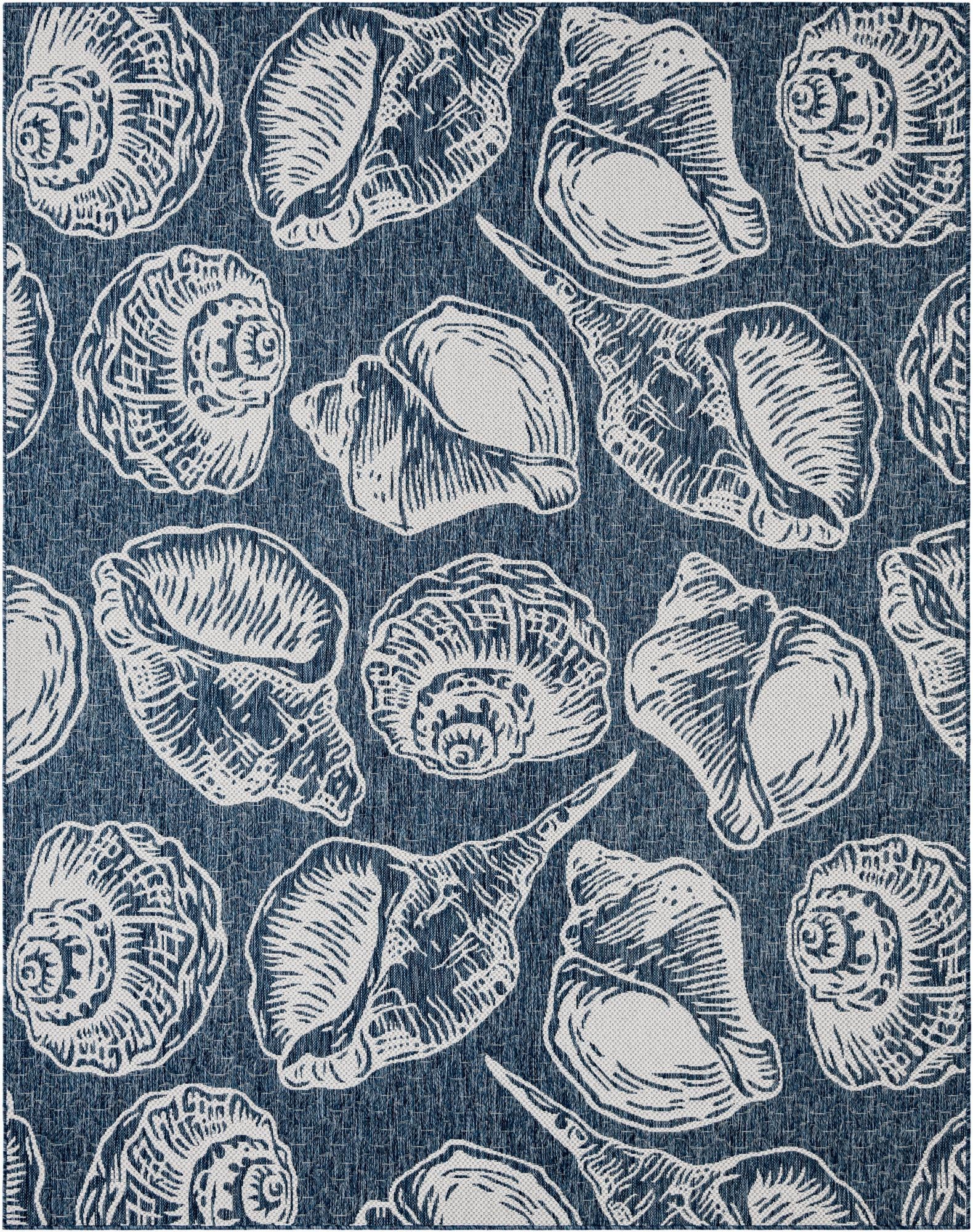 Rug Navy Blue and Ivory Swatch link