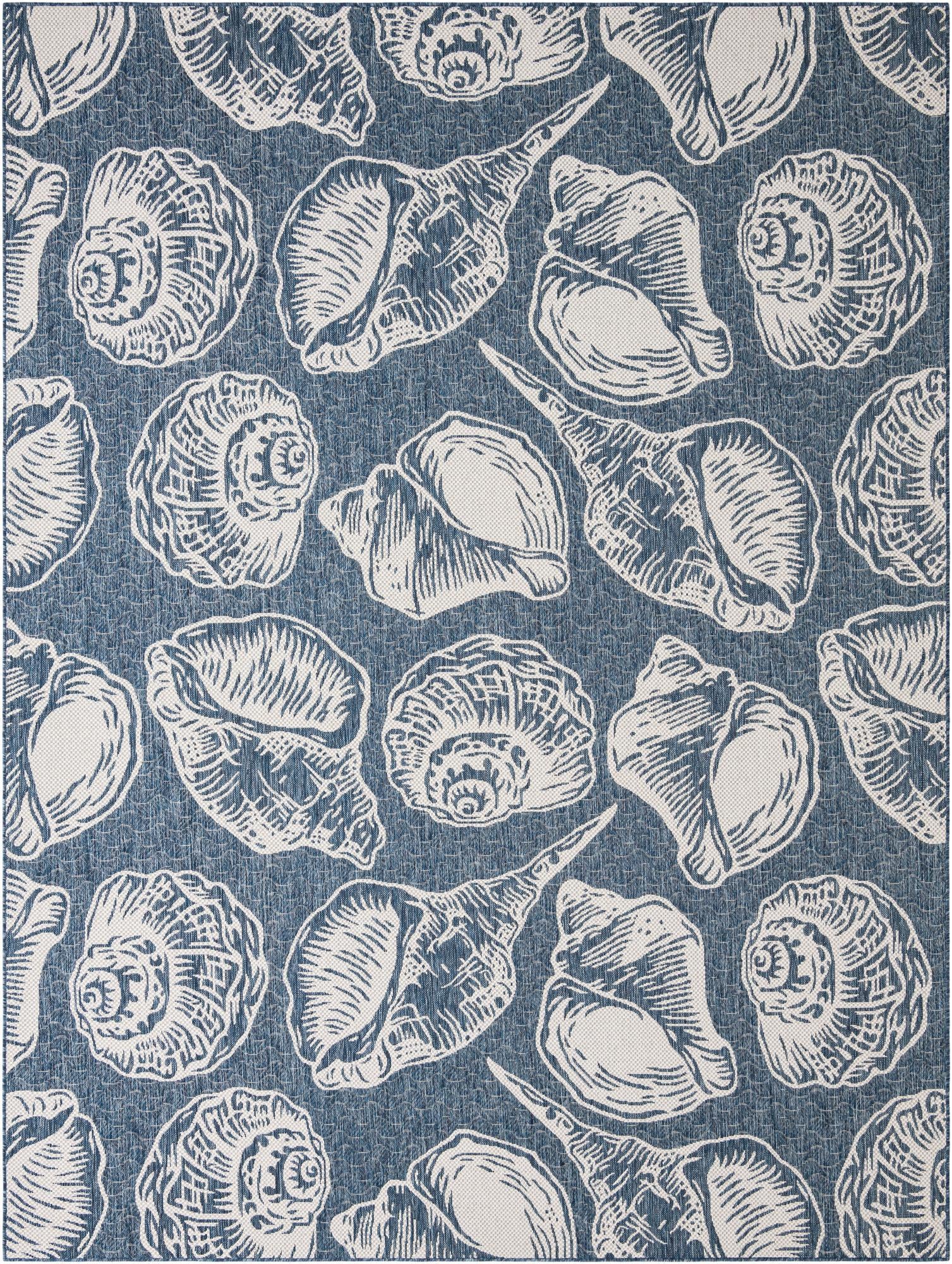 Rug Navy Blue and Ivory Swatch link