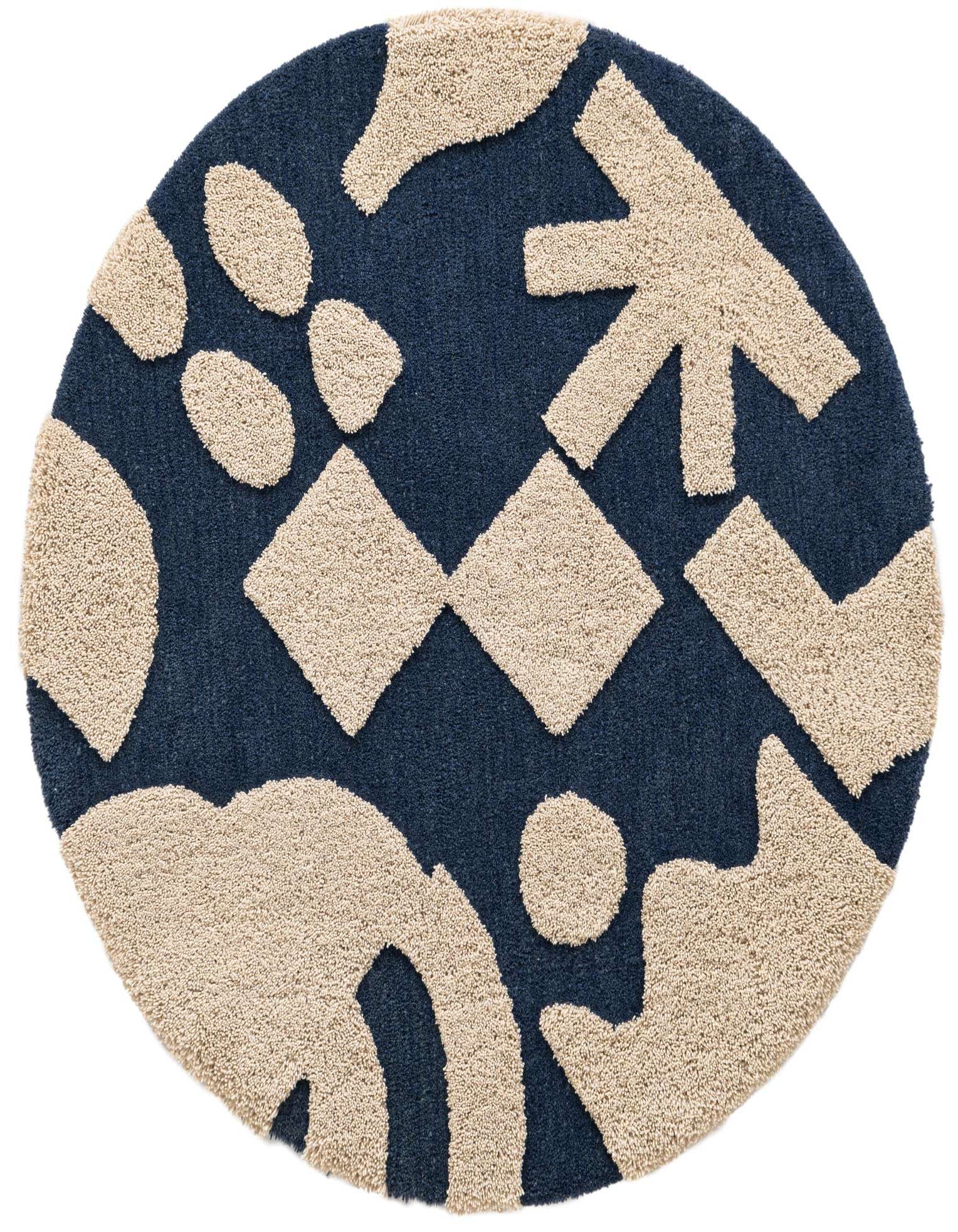 Primary image  10' x 10' Handtufted Wool Round Rug