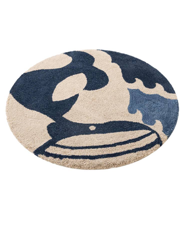 Detail image of  3' 3 x 3' 3 Handtufted Wool Round Rug
