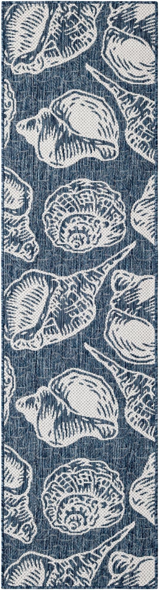  2' x 8'  Washable Coastal Indoor / Outdoor Runner Rug