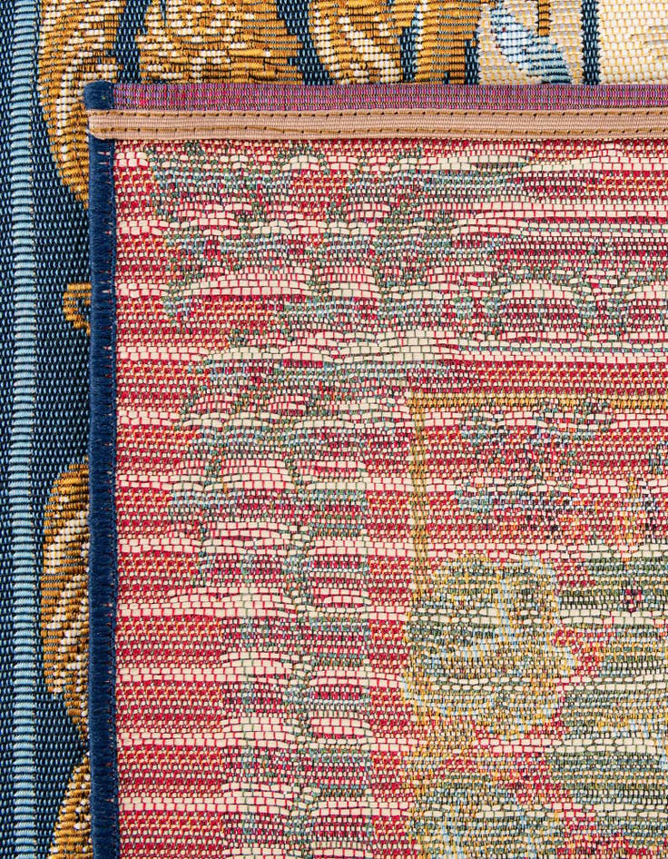 Detail image of  2' 7 x 10'  Washable Traditional Indoor / Outdoor Runner Rug