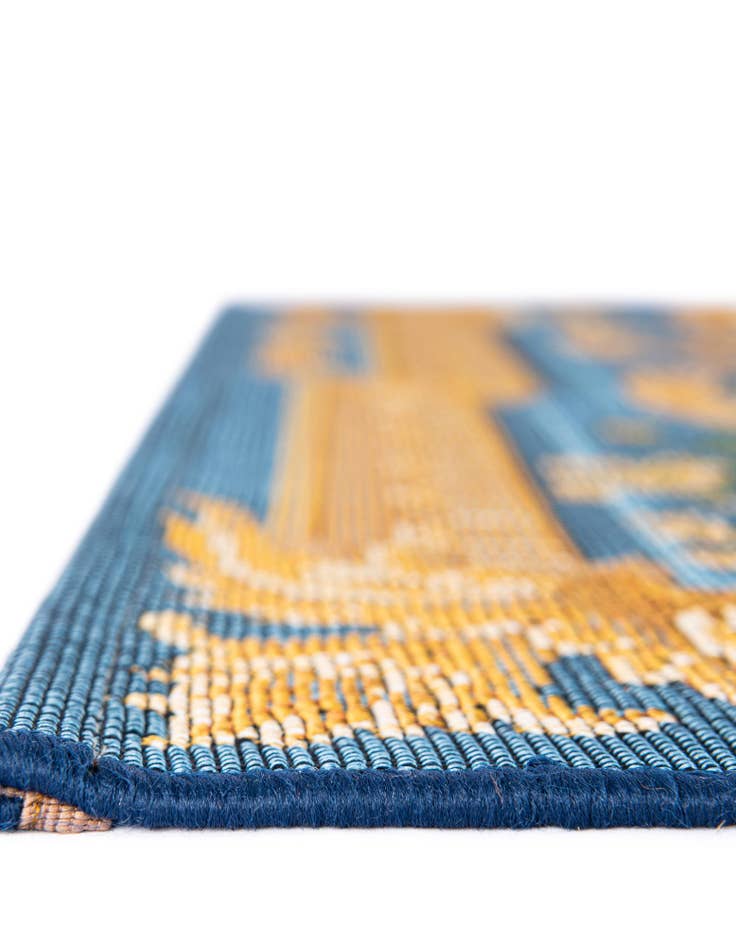 Detail image of  2' 7 x 12'  Washable Traditional Indoor / Outdoor Runner Rug
