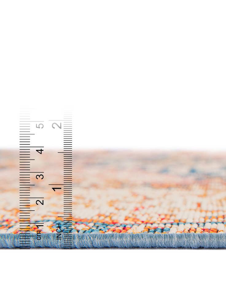 Detail image of  10' x 10'  Washable Traditional Indoor / Outdoor Square Rug