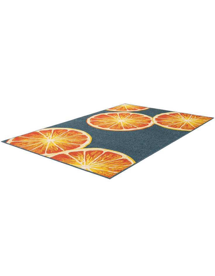 Detail image of  5' 3 x 8'  Washable Modern Indoor / Outdoor Rug