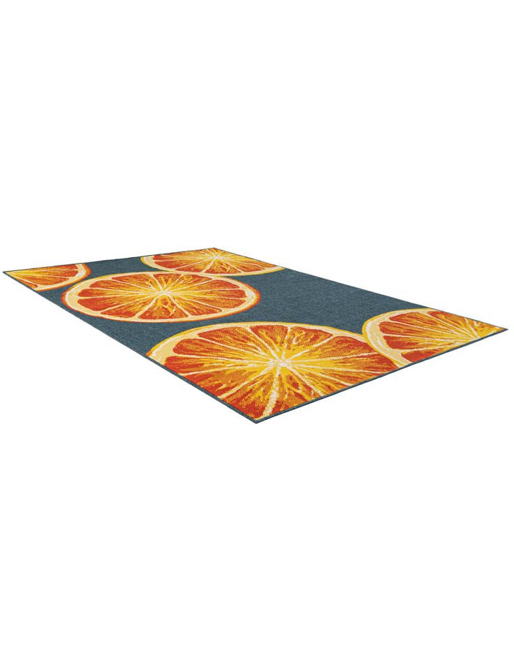 Detail image of  6' x 9'  Washable Modern Indoor / Outdoor Rug