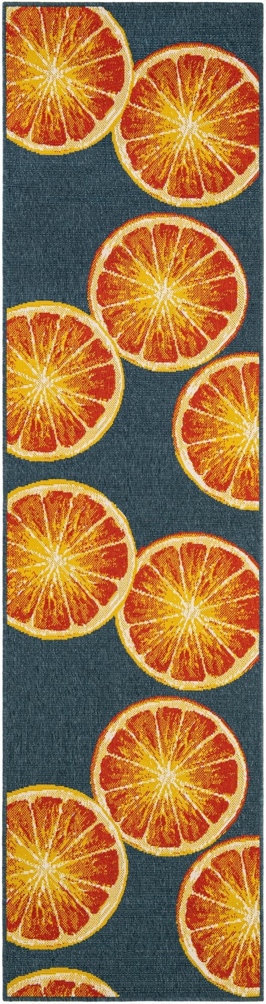  2' 7 x 10'  Washable Modern Indoor / Outdoor Runner Rug
