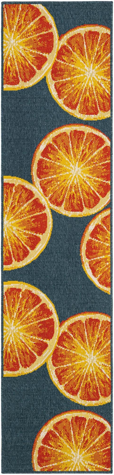  2' x 8'  Washable Modern Indoor / Outdoor Runner Rug