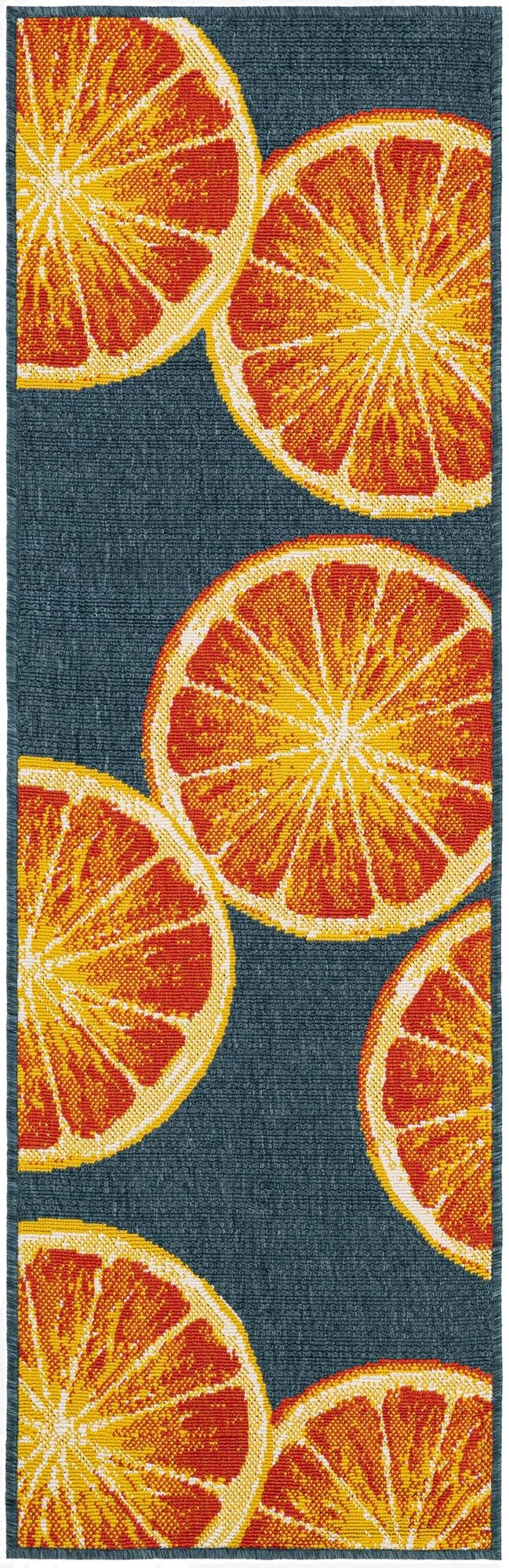  2' x 6'  Washable Modern Indoor / Outdoor Runner Rug