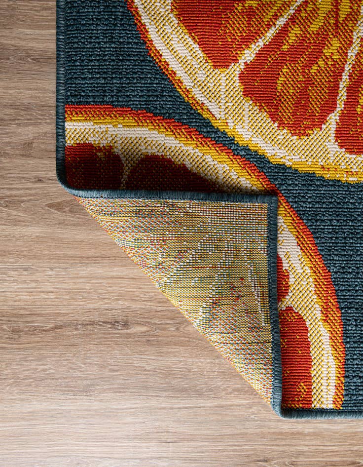 Detail image of  10' x 10'  Washable Modern Indoor / Outdoor Square Rug