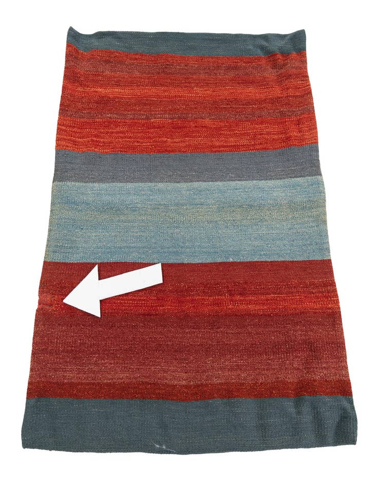 Detail image of  2' 5 x 2' 5  Hand Woven Pillow Wool Square Rug