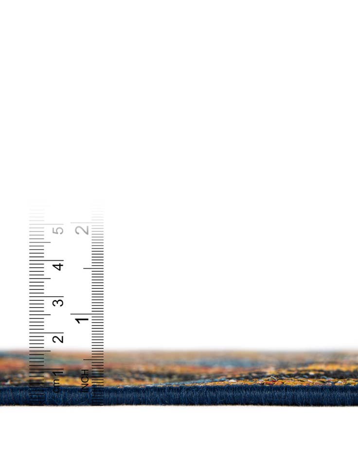 Detail image of  10' x 10'  Washable Traditional Indoor / Outdoor Square Rug