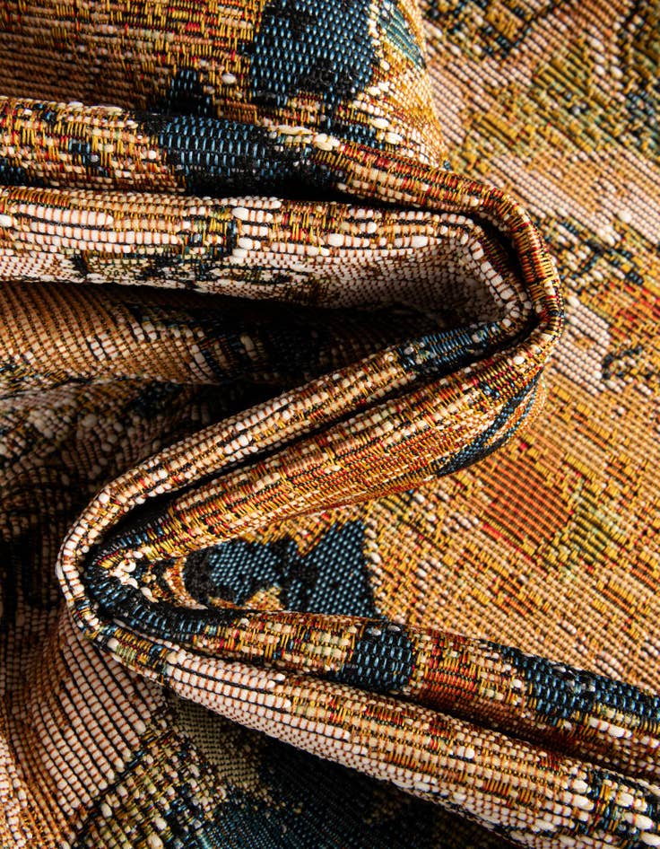 Detail image of  10' x 10'  Washable Traditional Indoor / Outdoor Square Rug