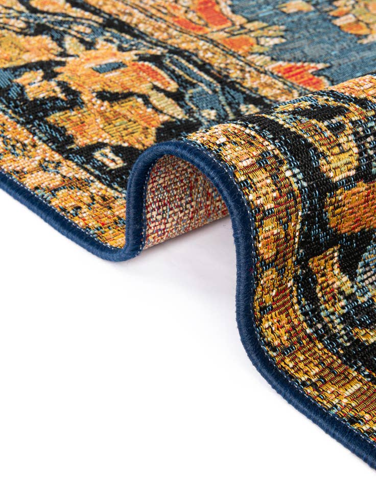 Detail image of  10' x 10'  Washable Traditional Indoor / Outdoor Square Rug