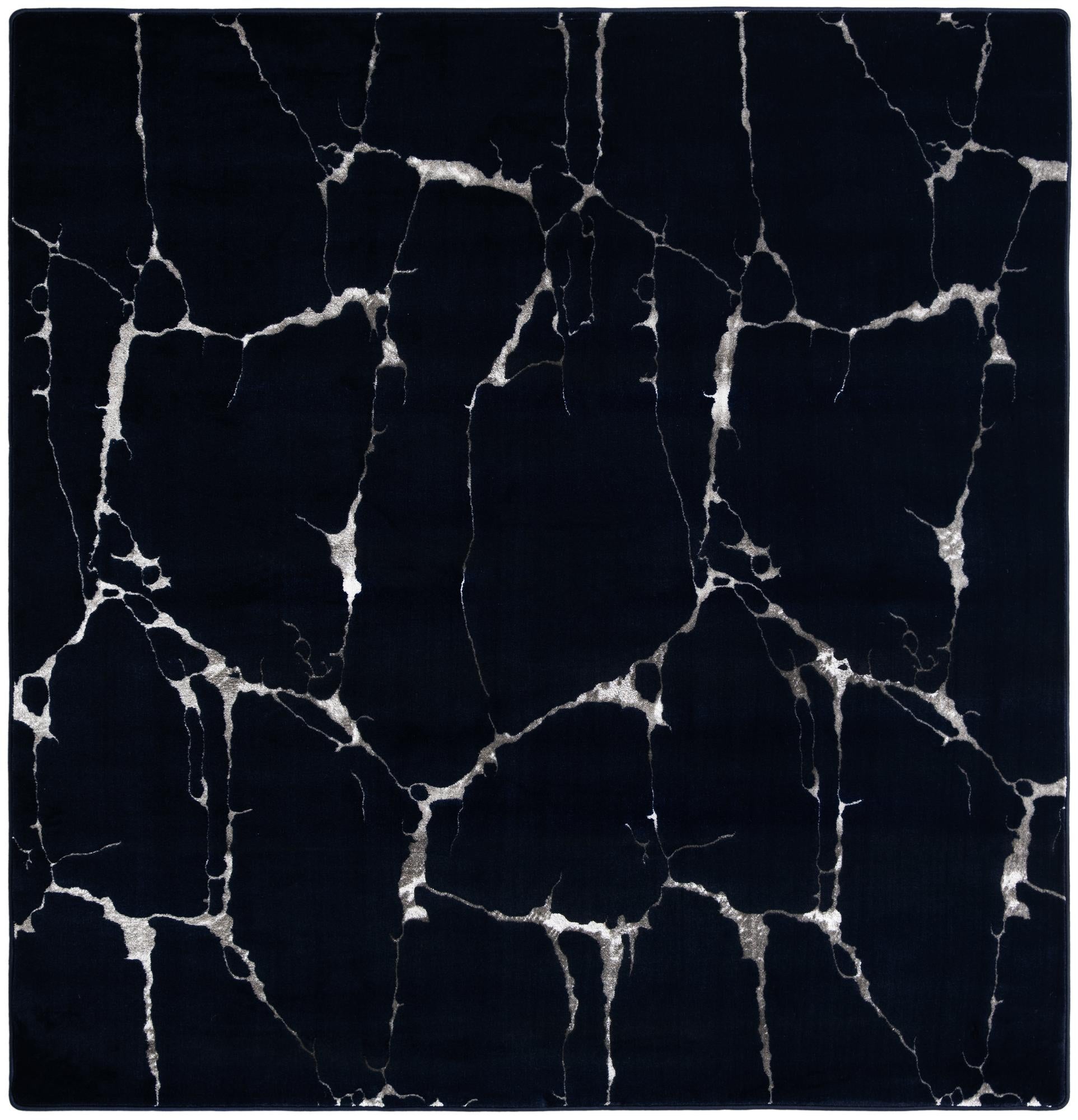 Rug Navy Blue and Silver Swatch link