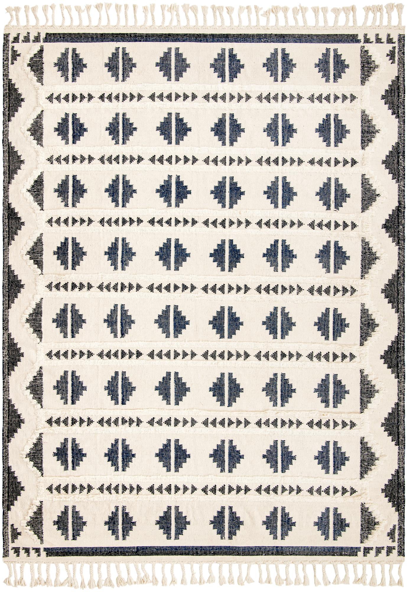 Rug Navy Blue and White Swatch link