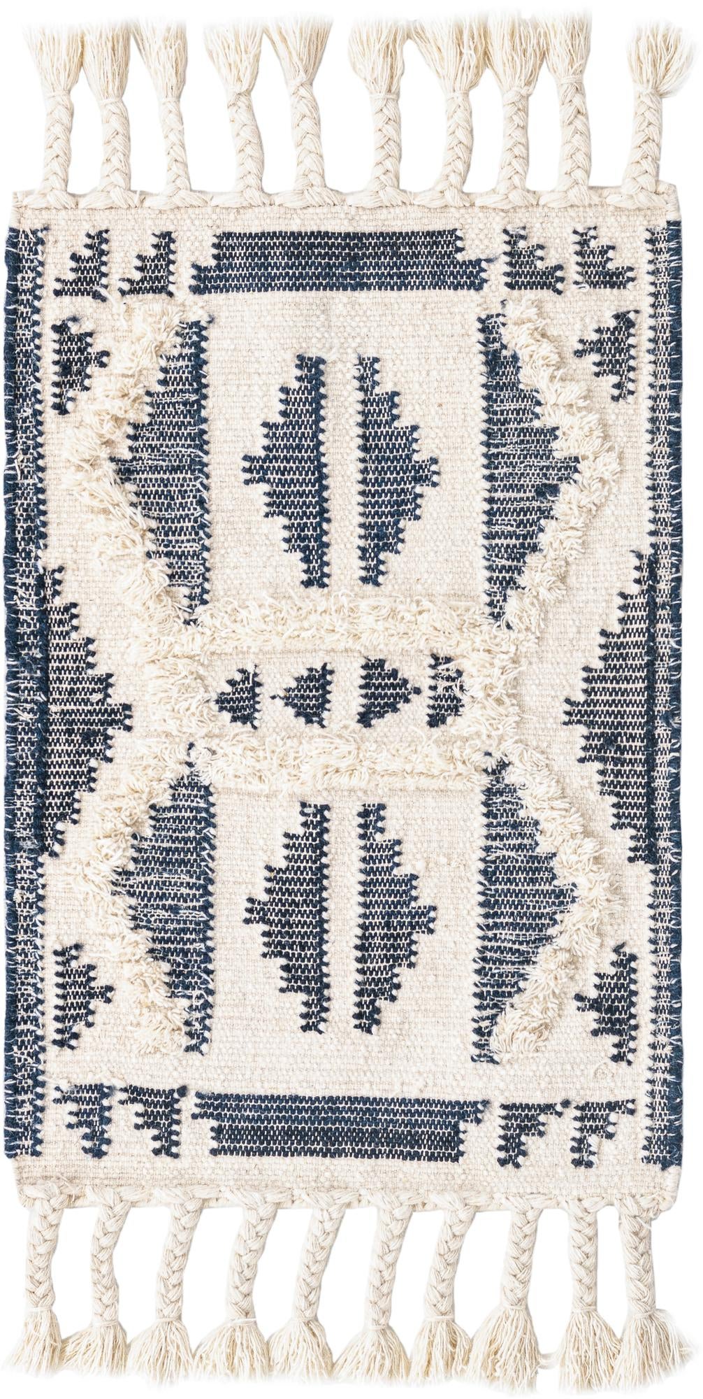 Rug Navy Blue and White Swatch link