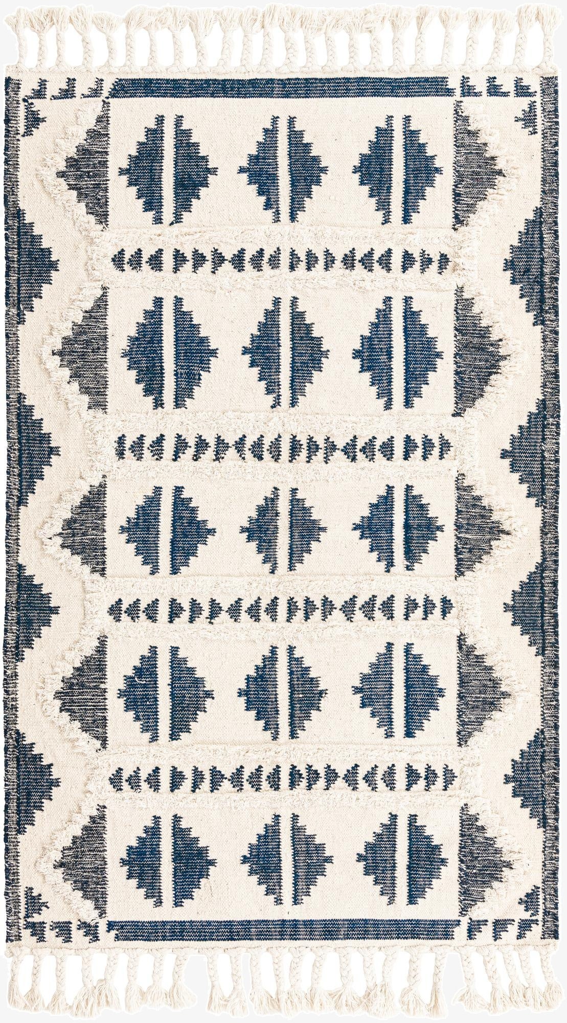  5' 1 x 8'  Hand Woven Arizona Wool Rug
