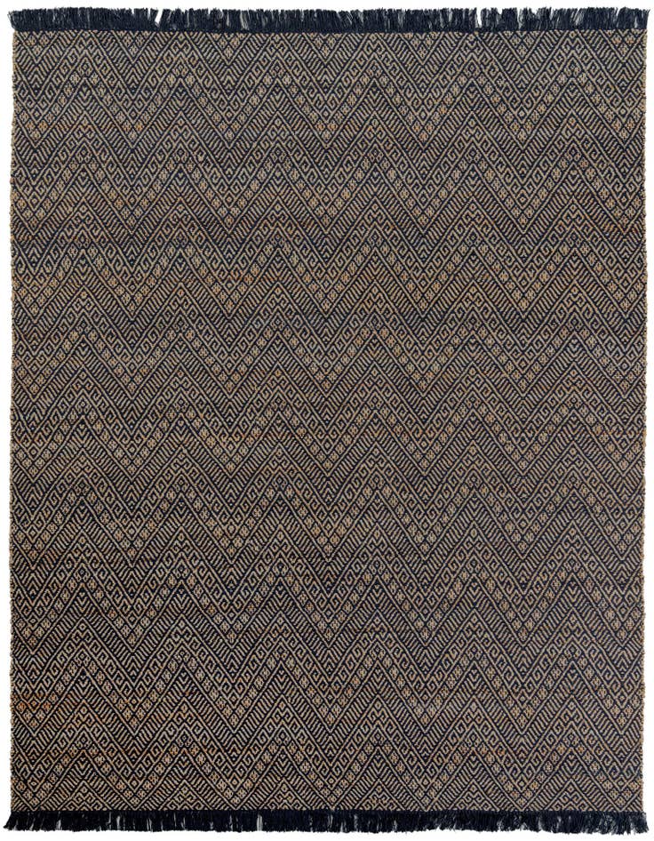 Detail image of  7' 10 x 10'  Hand Braided Jute Rug