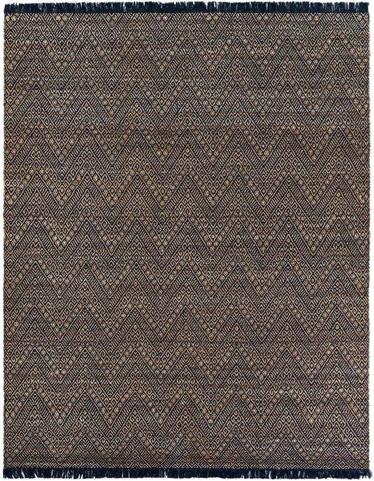 Detail image of  9' x 12'  Hand Braided Jute Rug