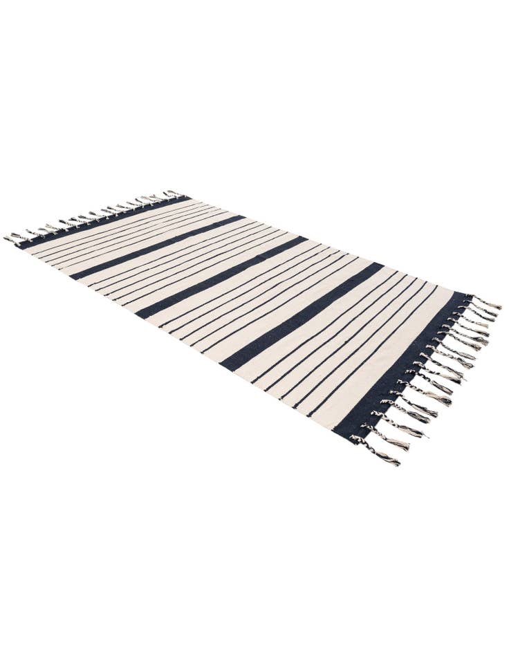 Detail image of  5' x 8'  Hand Woven Chindi Cotton Rug