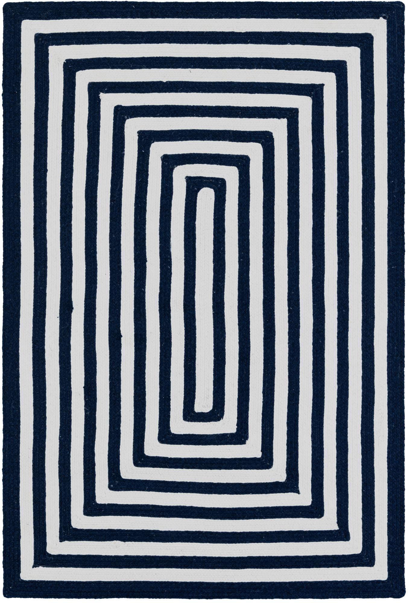 Rug Navy Blue and White Swatch link