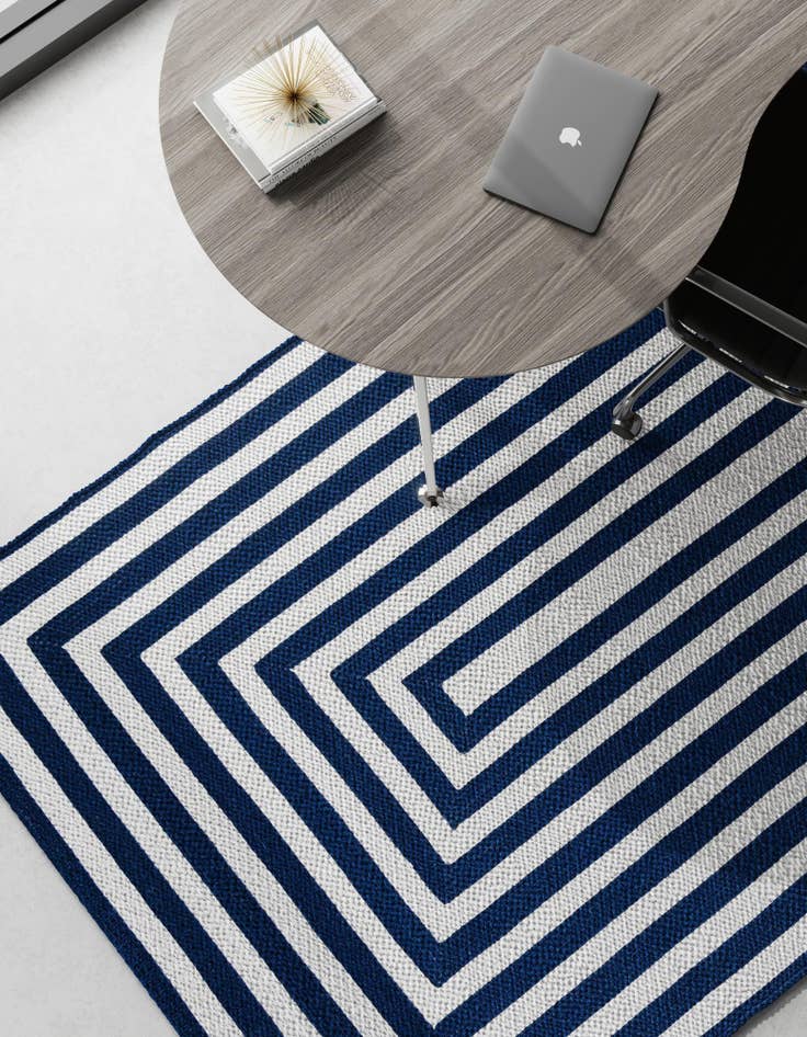 Detail image of  4' 1 x 6' 1  Hand Woven Eco Verse   Washable Indoor / Outdoor Rug