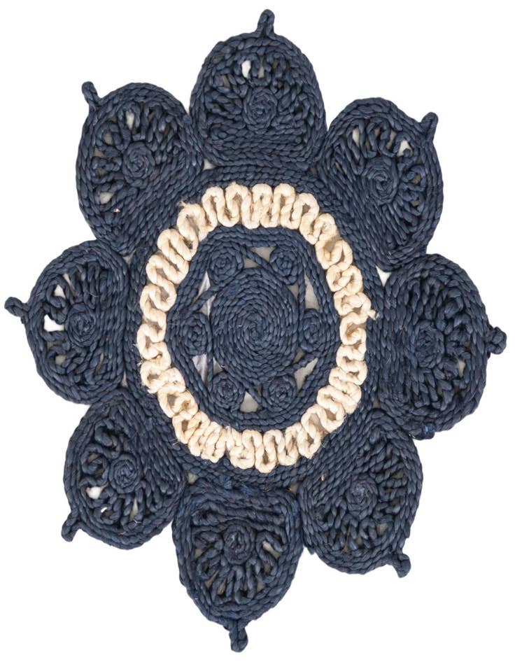 Detail image of  2' x 2'  Hand Braided Jute Round Rug