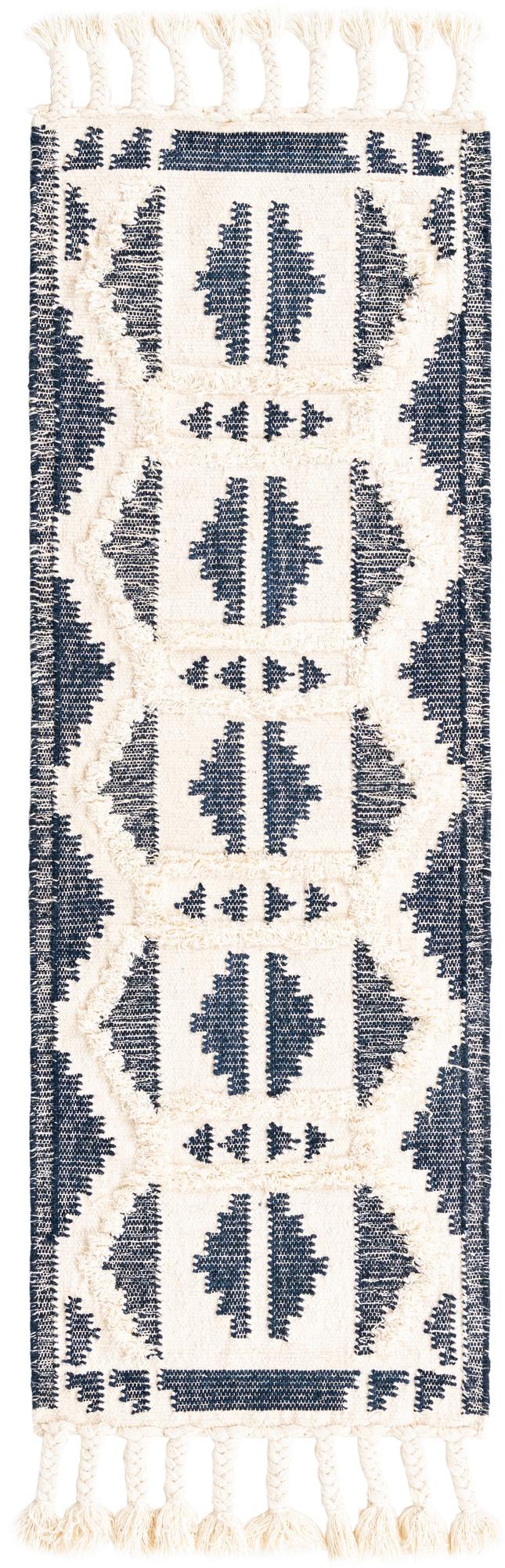 Rug Navy Blue and White Swatch link