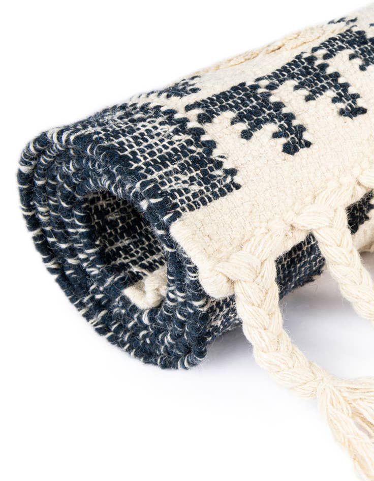 Detail image of  2' 2 x 6' 1  Hand Woven Arizona Wool Runner Rug