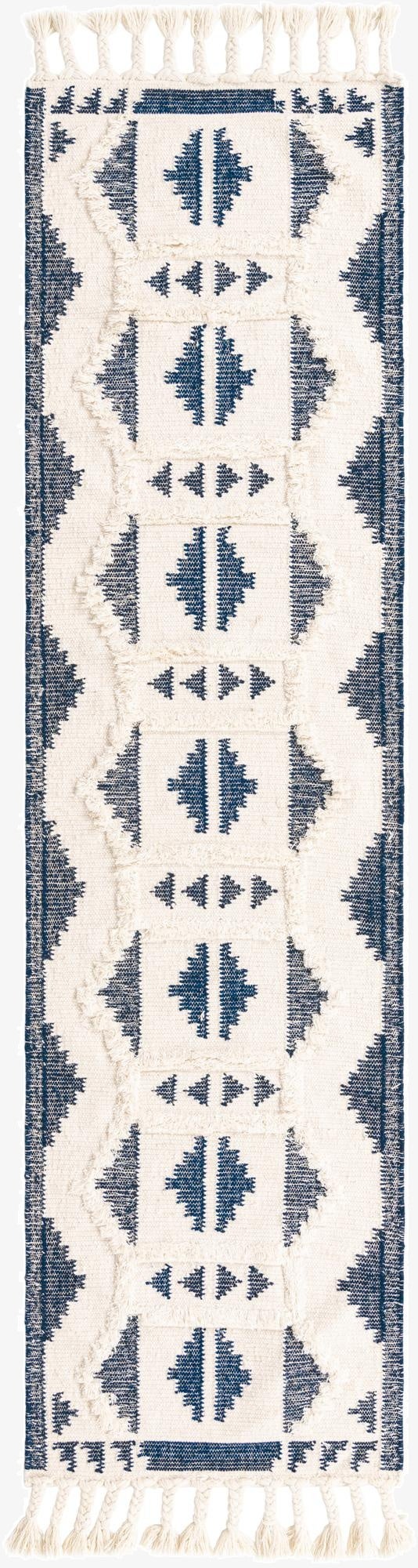  2' 7 x 10'  Hand Woven Arizona Wool Runner Rug