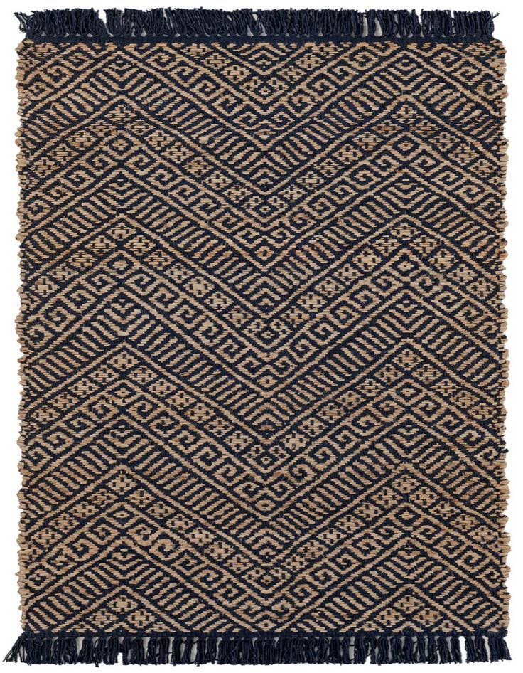Detail image of  2' x 5' 1  Hand Braided Jute Runner Rug