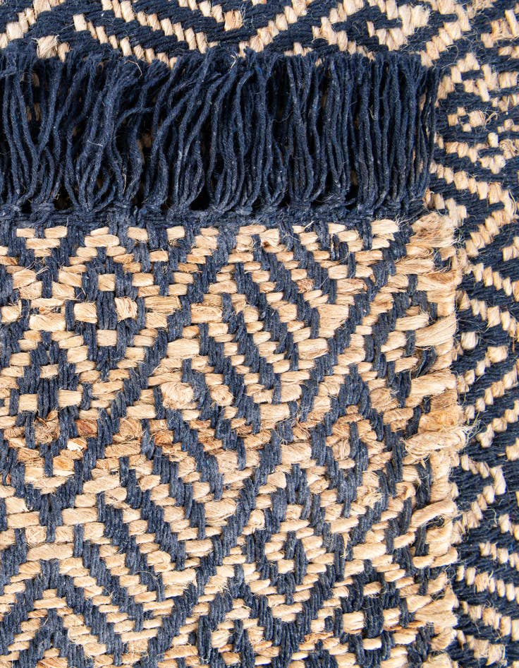 Detail image of  2' x 5' 1  Hand Braided Jute Runner Rug