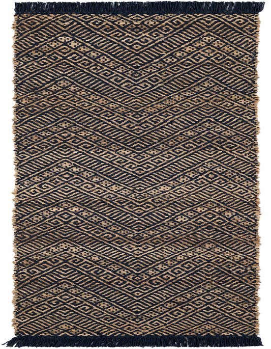 Detail image of  2' x 8'  Hand Braided Jute Runner Rug